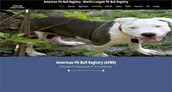 Desktop Screenshot of pitbullregistry.com